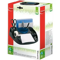 Підставка для офісного приладдя Maped Essentials Green Maxi чорна з синім (MP.575100) - мініатюра 3