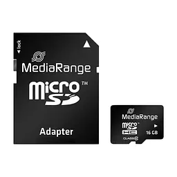 Карта пам'яті Mediarange 16GB microSD class 10 (MR958)