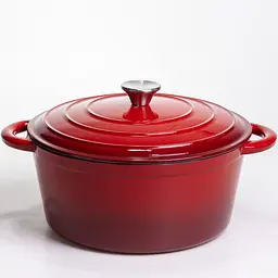 Каструля чавунна емальована 6,5 л, червоний Yongkang HP-FLG-3 RED