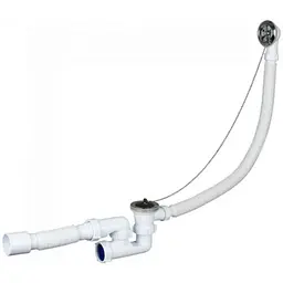 Сифон SOLOPLAST Р0110 (Хвиля) нерж.пер.ревіз L=400мм h=115mm