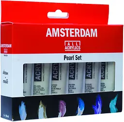 Набір акрилових фарб Amsterdam Standard 6х20 мл перламутри (8712079398798) - мініатюра 5