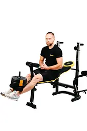 Лавка тренувальна Besport WB-004 для жиму зі стійкою під штангу та партою Скотта - мініатюра 14
