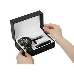 Чоловічий наручний годинник Besta Box Military Light з компасом + подарунковий набір - мініатюра 2
