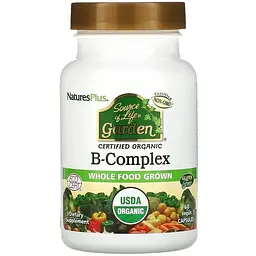 Вітаміни Natures Plus Sourse of Life Garden B-Complex 60 v caps Nature's Plus (1086-2023-10-2371)