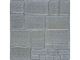 Панель стінова 3D STICKER WALL 700 * 700 * 6мм Камінь срібло (153) SW-00000187