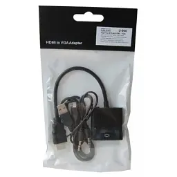 Перехідник ST-Lab HDMI male to VGA F (з кабелями аудіо і живлення від USB) (U-990) - мініатюра 9