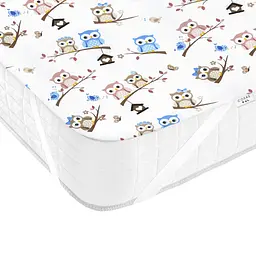 Непромокаючий наматрацник 70х120 BEIGE OWLS COSAS (4822052053607)
