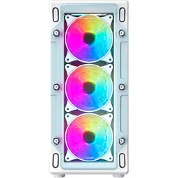 Корпус GameMax Starlight 2 AW, White, без БЖ, Mid Tower, для ATX / MicroATX / Mini-ITX, 1xType-C / 1xUSB 3.0 / 1xUSB 2.0, макс. CPU - 155 мм / VGA - 330 мм, 6x120 мм ARGB, бічна панель із загартованого скла - мініатюра 4