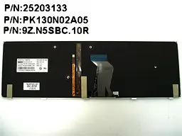 Клавіатура для LENOVO IdeaPad Y580 (RU Black, з підсвічуванням клавіш). Оригінал. - мініатюра 2
