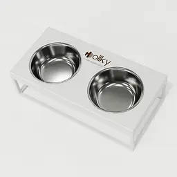Hollky Base M — миски на підставці для середніх собак та великих котів (2 × 0,95 л) - мініатюра 7