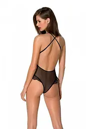 Еротичне боді Passion DOLLY BODY, L/XL, black, з відкритими чашками - мініатюра 2