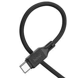 Дата кабель Hoco X90 Cool silicone Type-C to Type-C 60W (1m) Black - мініатюра 3