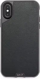Оригинальный противоударный кожаный чехол для Apple iPhone XS MAX MOUS Leather Case Black - миниатюра 1