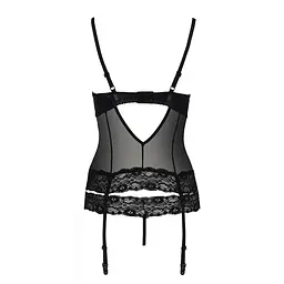 Корсет з відкритими грудьми Passion NORTH CORSet black L/XL - мініатюра 6