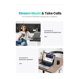 Bluetooth-адаптер Ugreen CM390 USB Bluetooth 5.0 Adapter (80889) - мініатюра 4