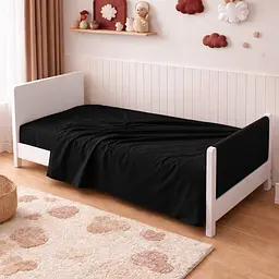 Дитяча постільна білизна MIRSON JUNIOR фланель Black/Red 150х220см (2200012801734) - мініатюра 9