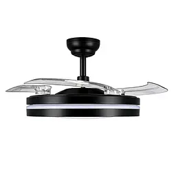 LED Світильник з вентилятором VIDEX CLF06 60W 3000K-4200K-6000K Black - мініатюра 2