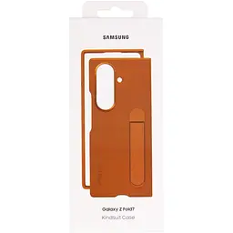 Шкіряний чохол Leather Case (AAA) with stand для Samsung Galaxy Z Fold7 Tan - мініатюра 7