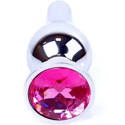 Анальна пробка Boss Of Toys Boss Series - Jewellery Silver Butt Plug Pink, BS6400071, Срібний / Яскраво-рожевий - мініатюра 2