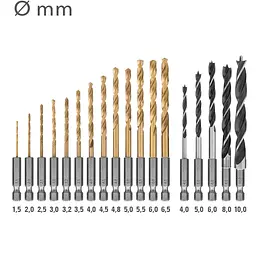 Набір біт і свердел Trotec 49 pieces Hexagon Shank Drill and Bit Set (6200001160) - мініатюра 11