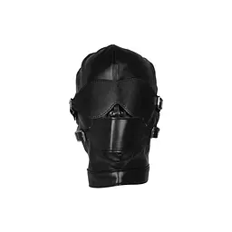 Маска на очі Ouch! Blindfolded Mask with Breathable Ball Gag (чорний) - мініатюра 8