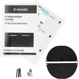 Витяжка вбудована Minola HBI 6673 BL Glass 1000 LED Line - мініатюра 7