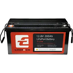 Акумулятор Lithtech LiFePO4 12V (12.8V/200Ah/2560Wh) (TE12200B) [157970] - мініатюра 1