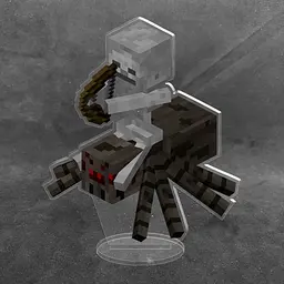 Акрилова колекційна фігурка Minecraft Майнкрафт Скелет на пауке 15 см - мініатюра 2