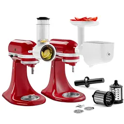 Набір з 3 насадок KitchenAid м'ясорубка, протирка, овочерізка (5KSM2FPPC) - мініатюра 4