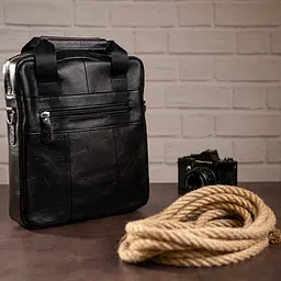 Чоловіча шкіряна сумка Vintage 28х30х6 см sum0012798 - мініатюра 5