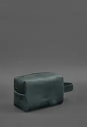 Шкіряна косметичка-несесер 5.0 Зелений Crazy Horse - мініатюра 4