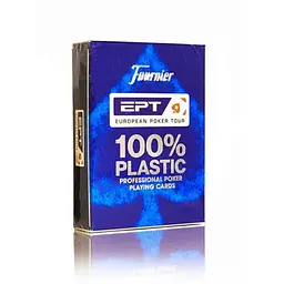 Карти гральні Fournier EPT 100% Plastic Jumbo Index (blue) (10018440)