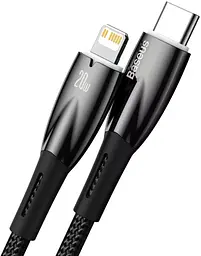 Кабель Baseus Glimmer Series Fast Charging Cable Type-C to Lightning 20W 1m CADH000001 Black - мініатюра 2