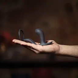Масажер простати з ерекційним кільцем, 6.5х2.7 см (чорний) Fun Factory Bootie Ring - мініатюра 2