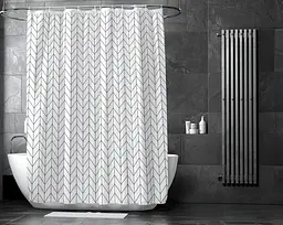 Штора для ванної кімнати Fabrika Line з кільцями 12 шт 180x180 Peva