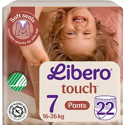 Підгузки-трусики Libero Touch Pants 7 (16-26 кг) 22 шт.
