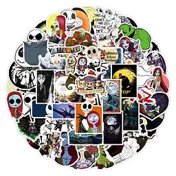 Стікерпак GeekLand The Nightmare Before Christmas 50 штук - мініатюра 2