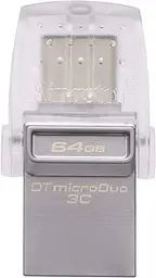 Флеш-накопичувач Kingston DT Duo 3C 64GB (DTDUO3CG3/64GB) - мініатюра 4