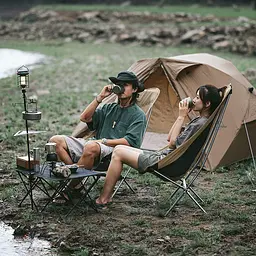 Крісло складане NaturehikeYL06 Alu Folding Moon Chair NH18Y060-Z, бежевий - мініатюра 2