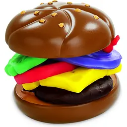 Набір для творчості з пластиліном Hasbro Play-Doh Kitchen Creations Burger and Fries Set (E5112_E5472) - мініатюра 8