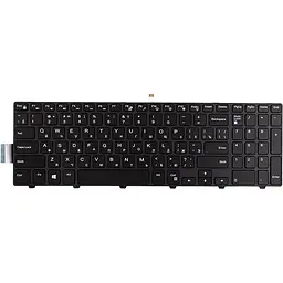 Клавіатура для ноутбука DELL Inspiron 15 3000 чорна, чорний фрейм, підсвітка (KB315147)
