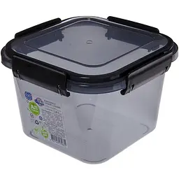 Контейнер Al-Plastik Limited line універсальний квадратний 1.18 л чорний