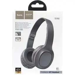Бездротові навушники Bluetooth Hoco W46 накладні коричневі - мініатюра 5