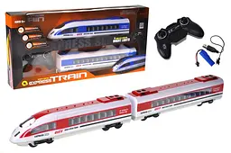 Іграшковий швидкісний поїзд на радіокеруванні світлозвукові ефекти Express Train 666-696A, в коробці р.77,8x10,5x13 см YG Toys