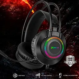 Провідна ігрова гарнітура Xtrike Me Gaming RGB Backlight GH-509, USB, 3.5mm, 2.1m, black - мініатюра 4