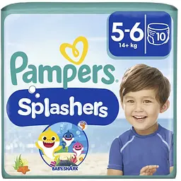 Підгузки Pampers для плавання Splashers Розмір 5-6 (14+ кг) 10 шт (8001090728951)