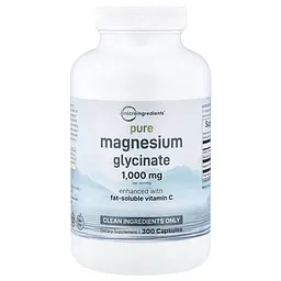 Магний Pure Magnesium Glycinate 300 капсул Micro Ingredients vit0005476