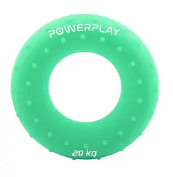 Еспандер кистьовий силіконовий PowerPlay PP-4338 Hand Grip Medium 20 кг Зелений (PP_4338_Green_20kg) - мініатюра 1