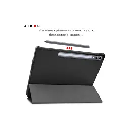 Чохол до планшета AirOn Premium Samsung Galaxy tab S10 Plus 12.4 2024 + film Black (4822356758483) - мініатюра 5