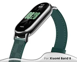 Ремінець для фітнес-браслета Xiaomi Smart Band 8 Checker Strap зелений BHR7295CN - мініатюра 9